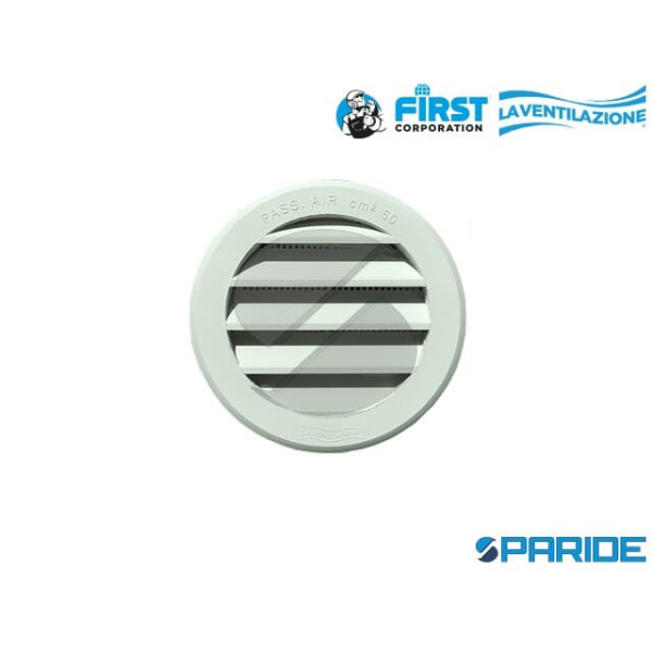 GRIGLIA TONDA AD INCASSO D 96 MM FORO D 77 MM IN P...