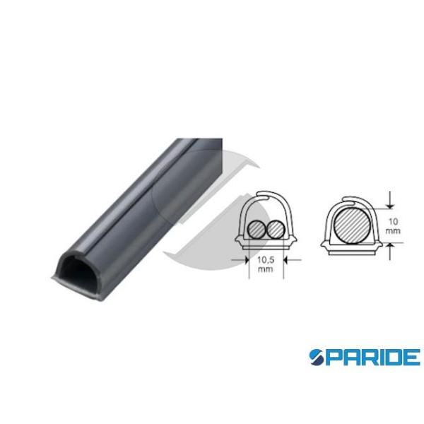 GUAINA AUTOADESIVA 2202 MT 3 D 10 MM GRIGIA CABLEF...