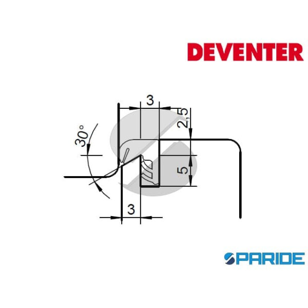 GUARNIZIONE SCHIUMATA SP 33B DEVENTER NERA PER BATTUTA FINESTRE IN LEGNO