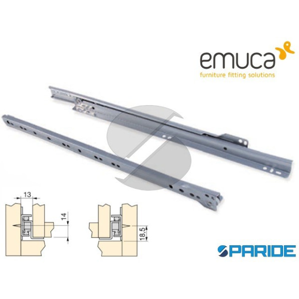 GUIDA PER CASSETTI 500 MM T30C 43890 NERA EMUCA