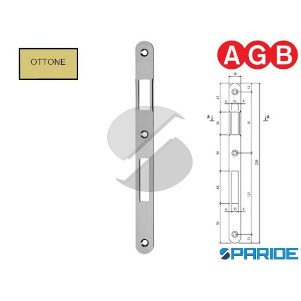 INCONTRO 18X238 OTTONE LUCIDO B005907703 AGB BORDO...