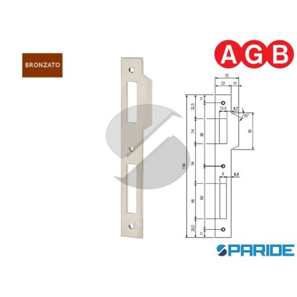 INCONTRO 22X194 BRONZATO VERNICIATO B005900522 AGB...