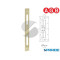 INCONTRO 22X194 OTTONE LUCIDO B005900303 AGB BORDO QUADRO