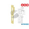 INCONTRO 22X194 OTTONE LUCIDO B005900503 AGB BORDO QUADRO