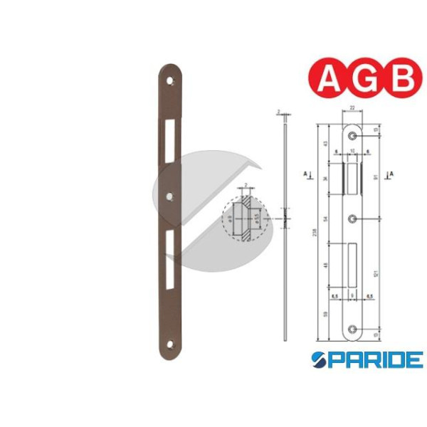 INCONTRO 22X238 BRONZATO VERNICIATO B005900122 AGB...