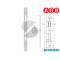 INCONTRO 22X238 CROMO OPACO B005900134 AGB CON BORDO TONDO