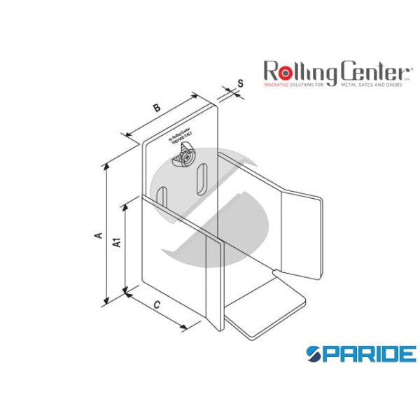 INCONTRO 50 BL PER CANCELLI SCORREVOLI AUTOPORTANTI ROLLING CENTER