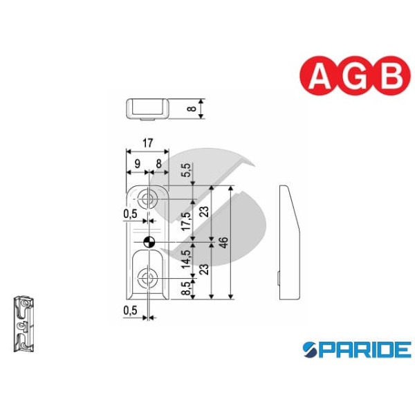 INCONTRO NOTTOLINO A12 I 9X18 A514000502 AGB ARTECH