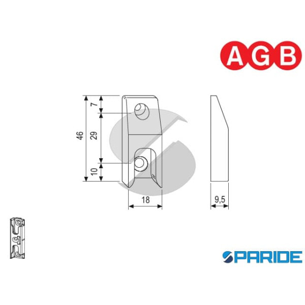 INCONTRO NOTTOLINO S18 PER SICURTOP ARIA 12 W016950502 AGB