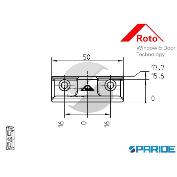 INCONTRO NOTTOLINO V A12 I9 PB18 260360 ROTO AVVITABILE