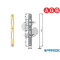 INCONTRO PATENT PICCOLA 20X188 OTTONATO AGB B005700103