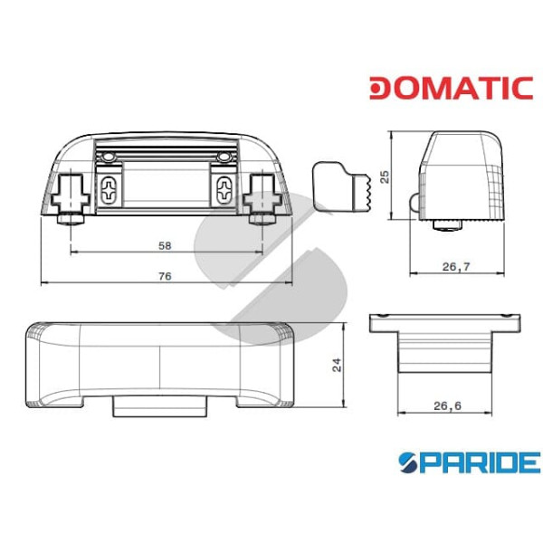 INCONTRO PER ANTIPANICO C8525AK DOMATIC REGOLABILE