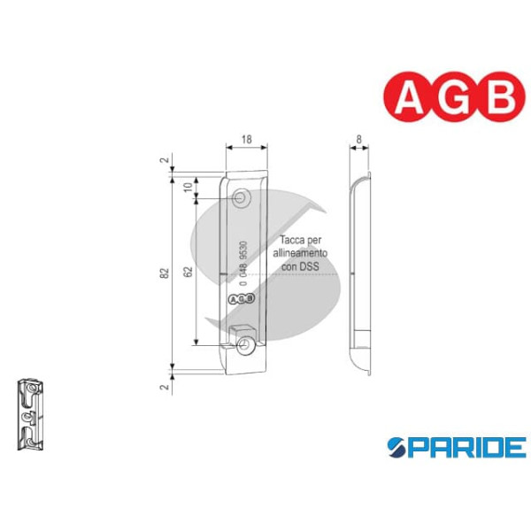 INCONTRO PER CREMONESE SX A4 I9 A480120103 AGB ARTECH
