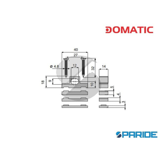 INCONTRO SUPERIORE C3740 PER CATENACCIO DONATELLO BIANCO FAPIM