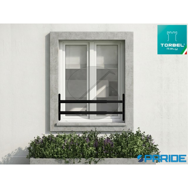 INFERRIATA ESTENSIBILE 2 BARRE L48-90 RAL 9005