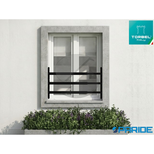 INFERRIATA ESTENSIBILE 3 BARRE L48-90 RAL 9005
