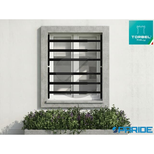 INFERRIATA ESTENSIBILE 3 BARRE L48-90 RAL 9005