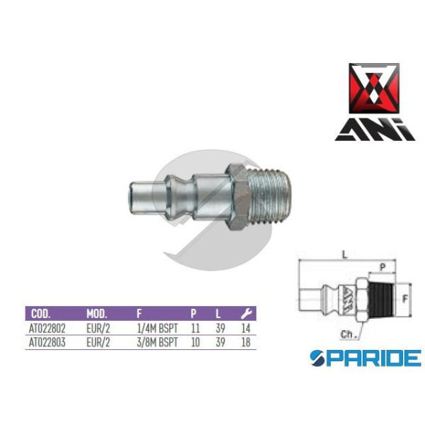 INNESTO RAPIDO 1\4 FILETTATO MASCHIO EUR\2 AT02280...