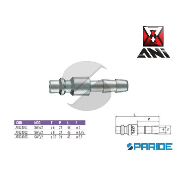 INNESTO RAPIDO D 10 MM SWE\2 AT024003 PROFILO UNI ...