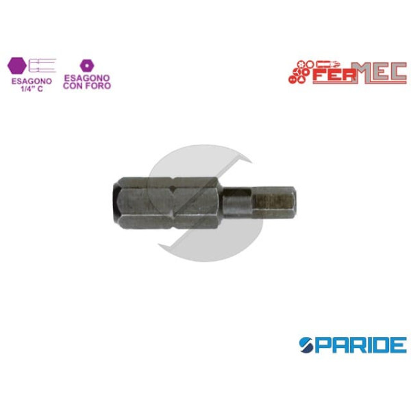 INSERTO A BRUGOLA CON FORO 1\4 4 MM L 25 MM 12340 ...