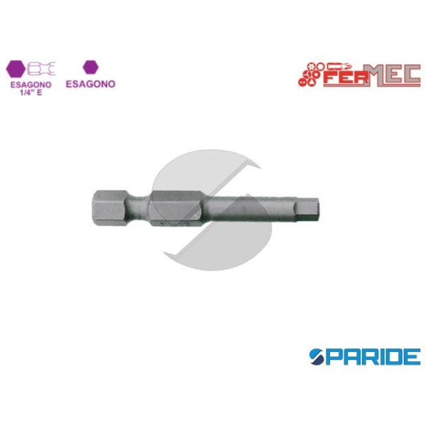 INSERTO BRUGOLA 1\4 E 5 MM L 50 MM FERMEC