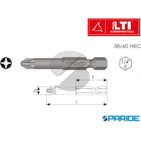 INSERTO CROCE 1\4 E STANDARD PZ0 L 50 MM LTI KRINO