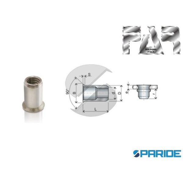 Supporto A Rosetta Nitze N64-ER: Femmina Standard, Foro M6 E Viti 1/4, In Alluminio Anodizzato, 23g