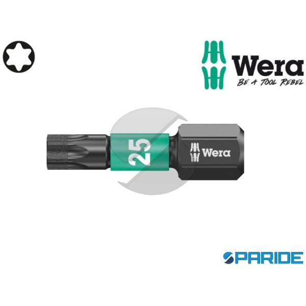 INSERTO TORX 1\4 TX 15 L 25 MM 867\1 WERA IMPACT