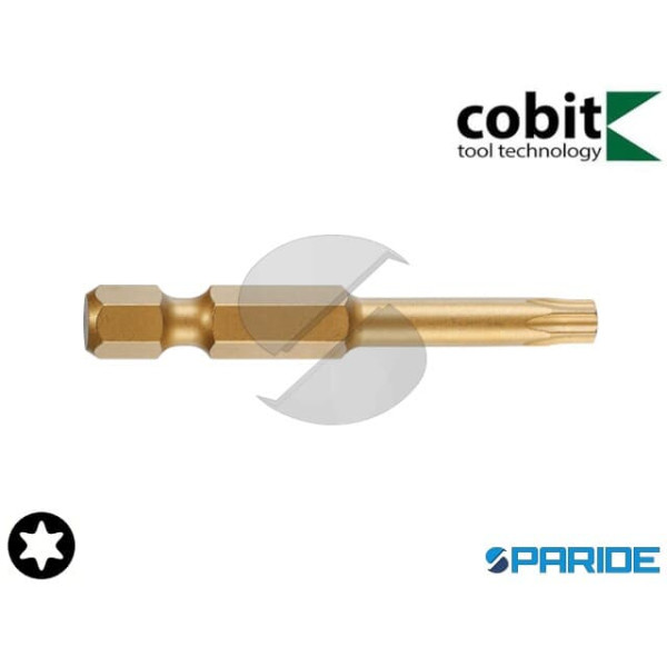 INSERTO TORX 1\4 TX15 L 50 MM E 6,3 TORSION TIN CV...