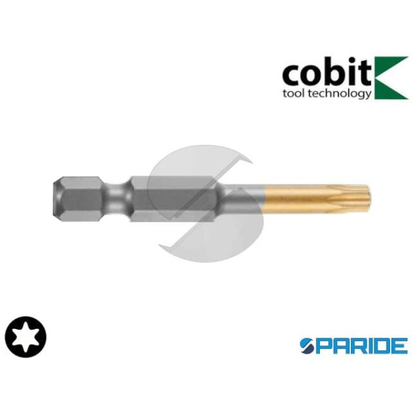 INSERTO TORX 1\4 TX30 L 50 MM E 6,3 TORSION TIN PV...