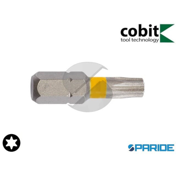 INSERTO TORX 1\4 TX9 L 25 MM C 6,3 COBIT CON ANELL...