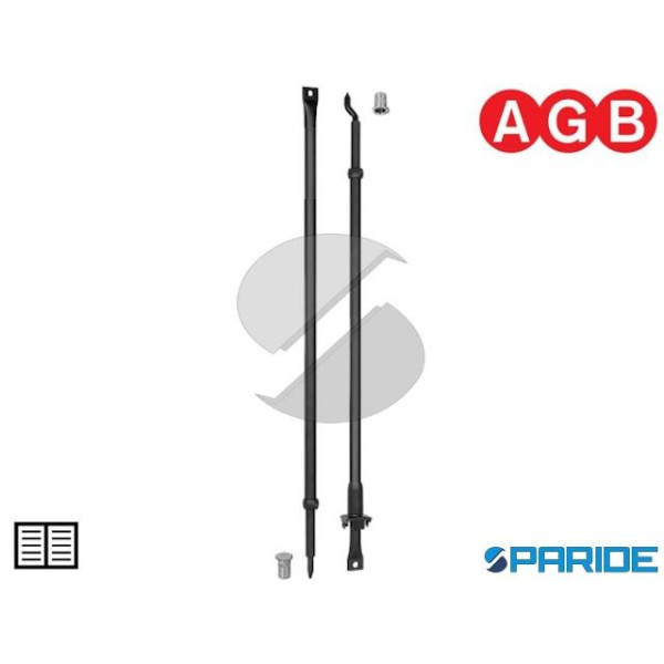 KIT ASTE PUNTALI ARIETE HB 1750-2900 SUP ZANCATO I...