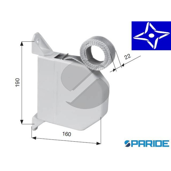 KIT AVVOLGITORE ORIENTABILE I 190 MM 5,5 MT CON CA...