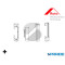 KIT COPERTURE SX 811745 ROTO NX CERNIERA E SUPPORTO FORBICE TITANIO