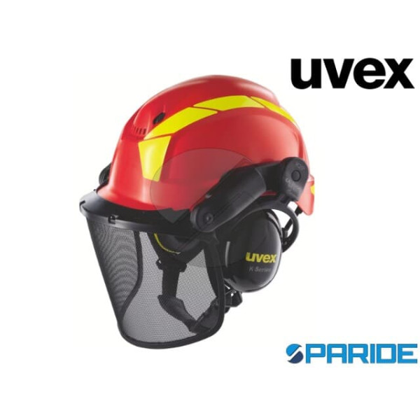 KIT ELMETTO CON VISIERA E CUFFIE PHEOS FORESTRY UV...