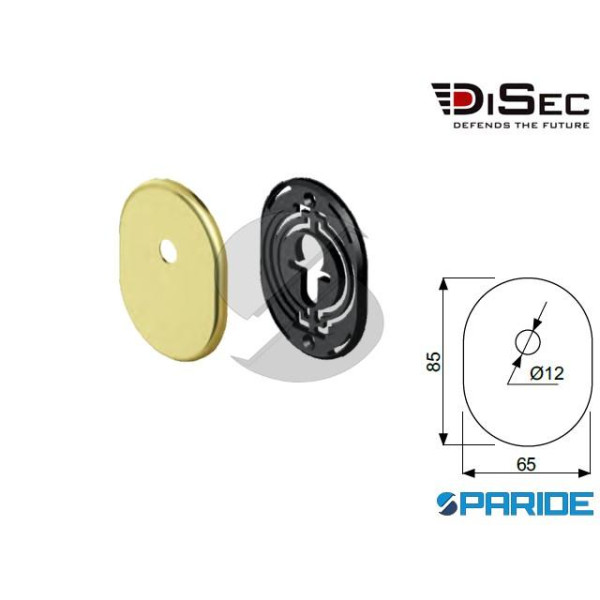 KIT MOSTRINA KT041 DISEC OTTONE PVD PER CODOLO CIL...