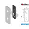 KIT PLACCA PER CILINDRO KI1903PIT DISEC INOX CROMO SATINATO PER PORTA BLINDATA