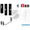 KIT PLACCHE DI MASCHERAMENTO 94100655 ISEO MANIGLIONE ANTIPANICO TIPO A