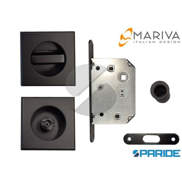 KIT PORTE SCORREVOLI QUADRO 474 MARIVA NERO OPACO ...