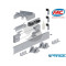 KIT TELESCOPICO 2 ANTE KA5100 104 FAC APERTURA FINO A 4 MT