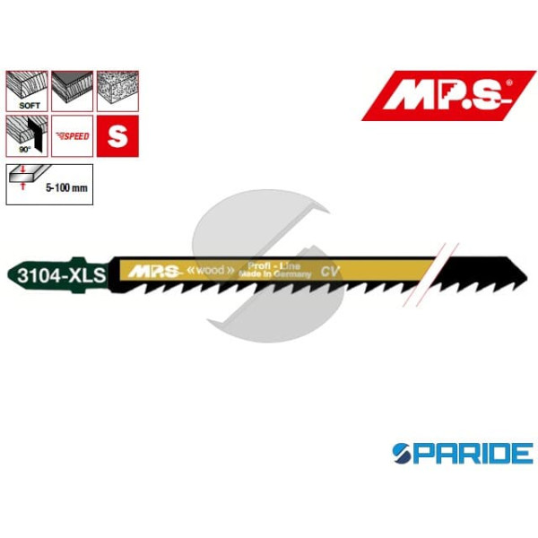 LAMA SEGHETTO ALTERNATIVO L 130 MM 3104-XLS MPS PE...
