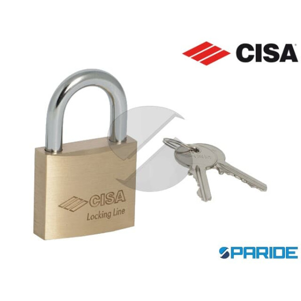LUCCHETTO OTTONE 21090 60 MM CISA LOCKING LINE ARC...