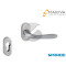 MANIGLIA 1126 SIDNEY MARIVA ROSETTA OVALE BOCCHETTA FORO YALE MARITECH CROMO SATINATA