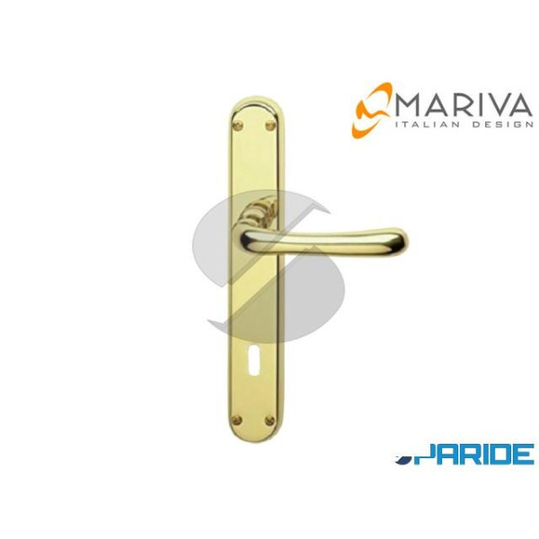 MANIGLIA 150 ADRY MARIVA PLACCA PATENT P90 OTTONE ...