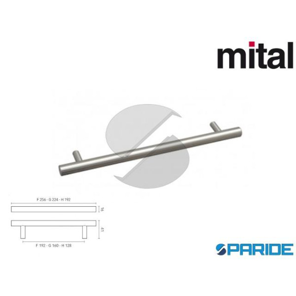 MANIGLIA 3090 HAIST MITAL ACCIAIO INOX SATINATO PE...