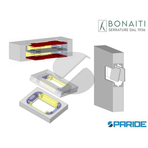 MANIGLIA A SCOMPARSA NO-HA DOUBLE NS210 BONAITI