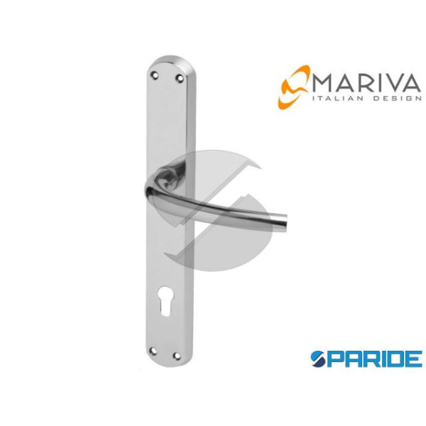 MANIGLIA BASTONE 160P Q8 PY92 CROMO SATINATO MARIV...