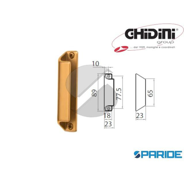 MANIGLIA CONCHIGLIA 6010 F3 OTTONATA 76010612003 G...