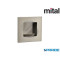 MANIGLIA MA40NHST MITAL NICHEL SATINATO IN ZAMA AD INCASSO PER MOBILI