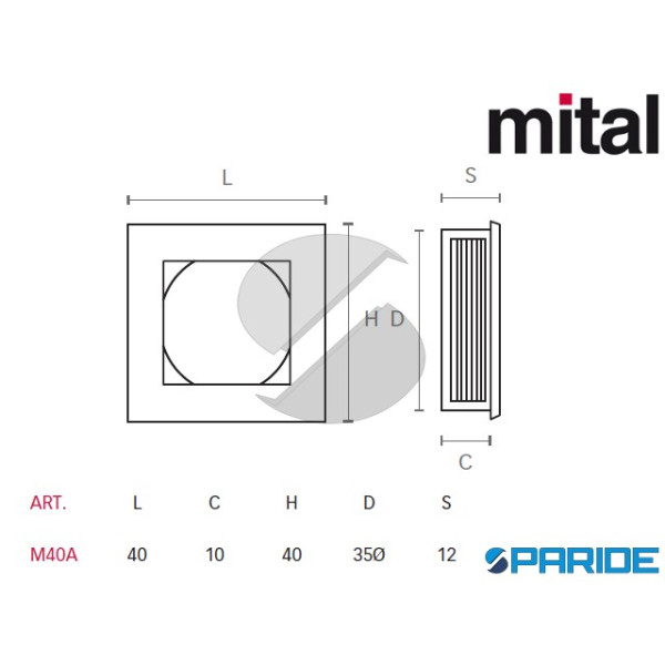 MANIGLIA MA40NROP MITAL NERO OPACO IN ZAMA AD INCASSO PER MOBILI